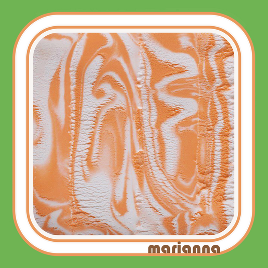 Ice Cream Pop Scarf Parlor / 70's Orange Swirl