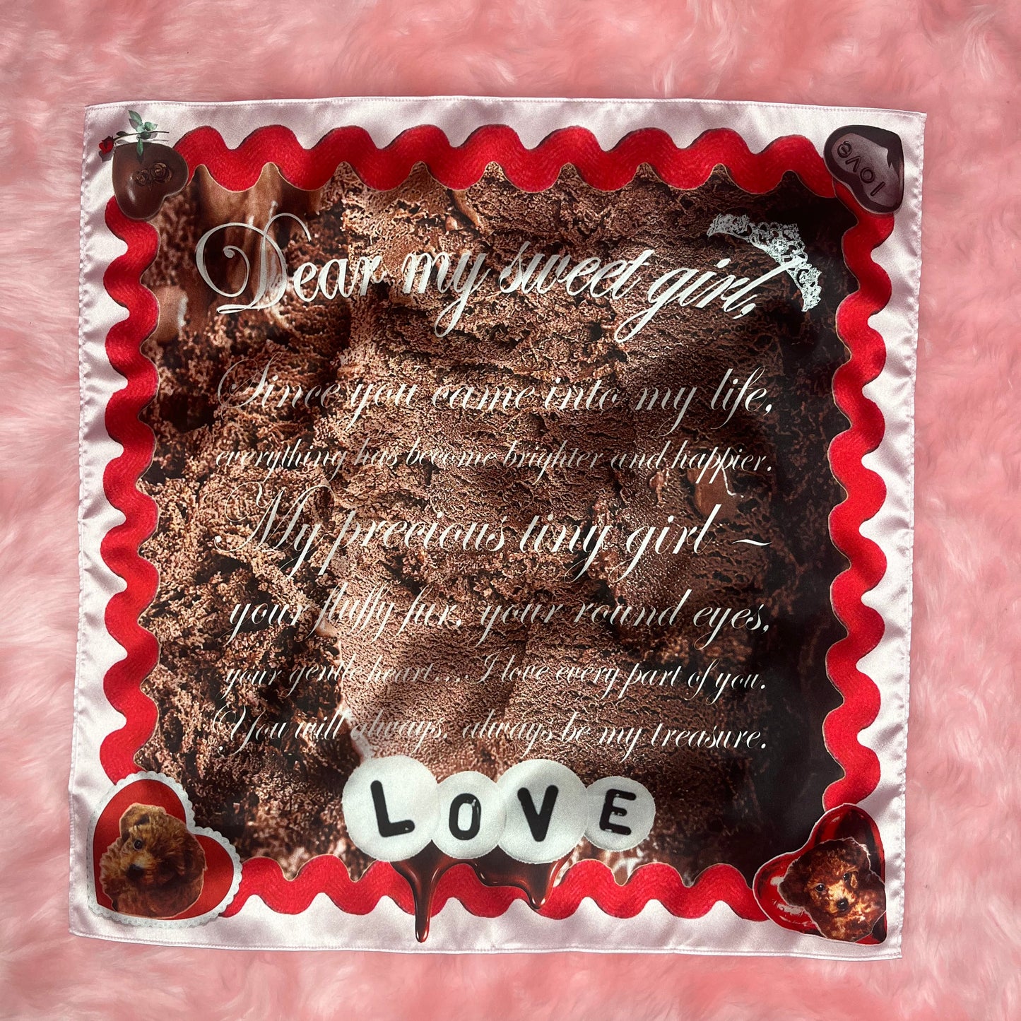 Ice Cream Pop Scarf Parlor / LOVE letter for valentine