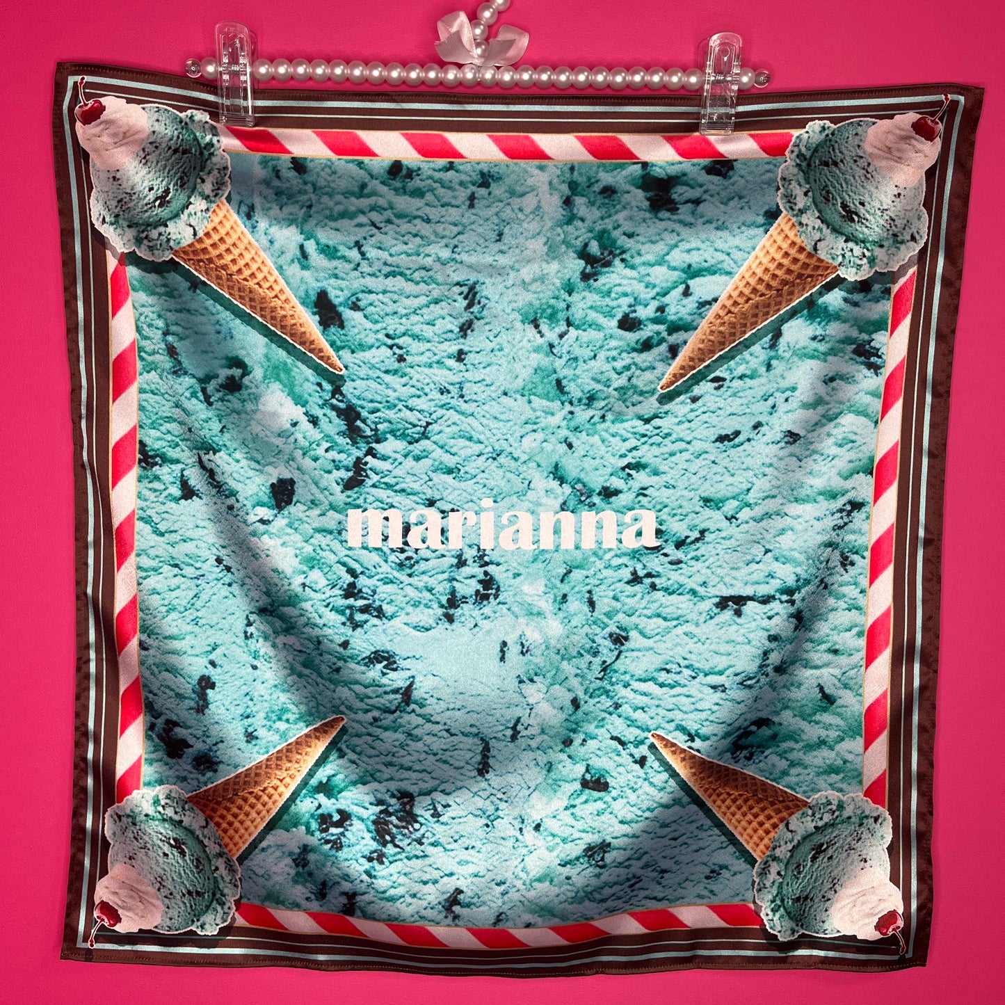 Ice Cream Pop Scarf Parlor / American Minty Diner