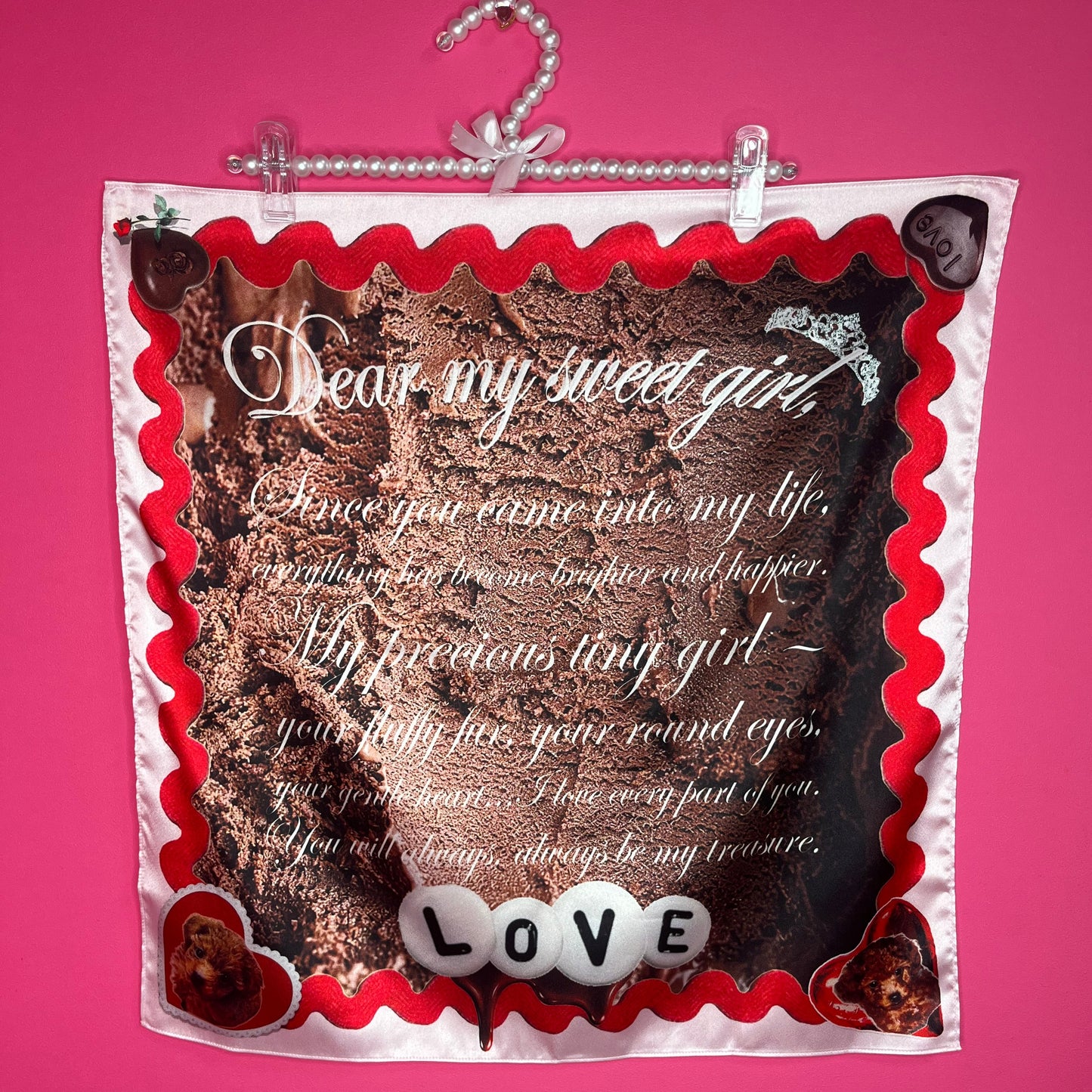 Ice Cream Pop Scarf Parlor / LOVE letter for valentine