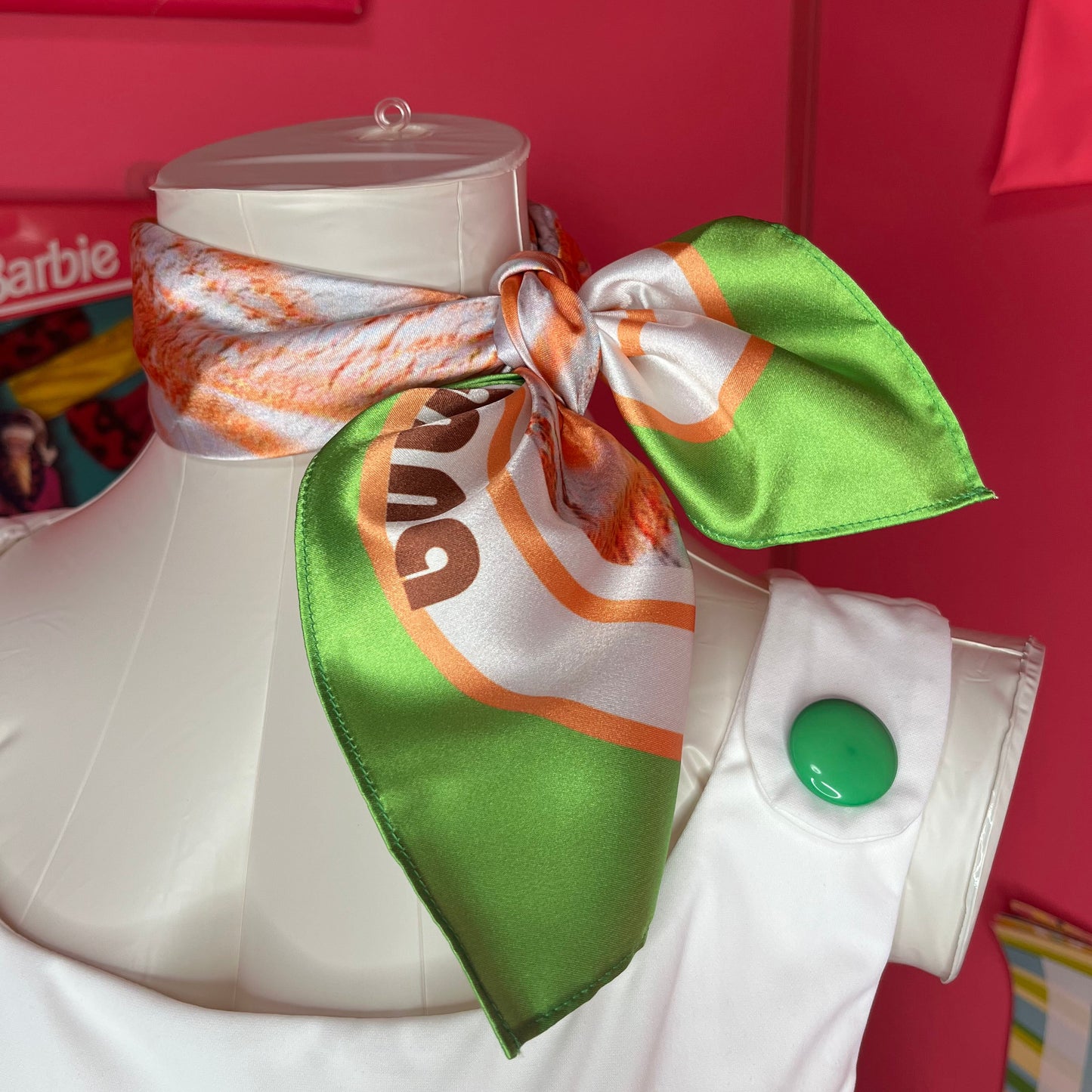 Ice Cream Pop Scarf Parlor / 70's Orange Swirl